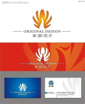 logo 标志 孔雀logo