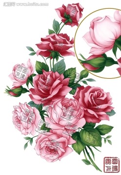 玫瑰花（通道分層）