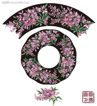 紅葉花杯碟（通道分層）