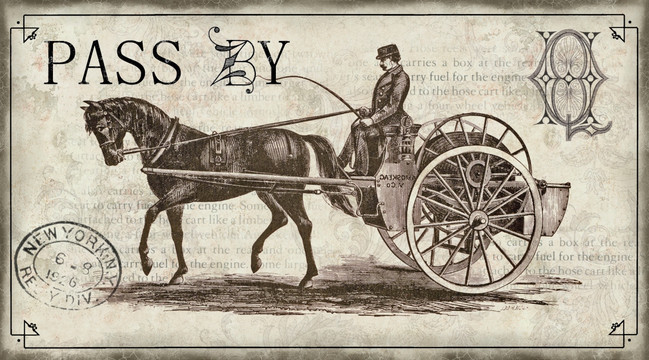 無框畫 老爺車 馬車 歐美風(fēng)格