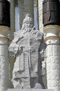 成吉思汗开国功臣赤老温的雕像