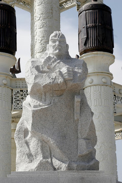 成吉思汗开国功臣别里古台的雕像