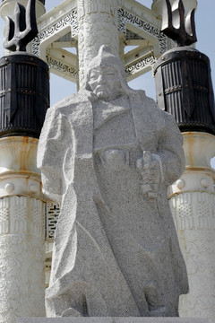 成吉思汗开国功臣博尔术的雕像