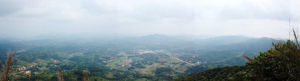 东兴镇河洲村全景 长幅拼接