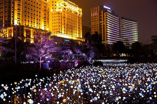 广州珠江新城夜景