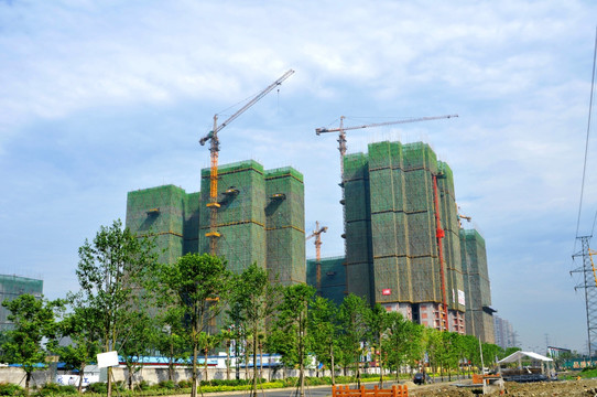 成都犀浦在建高层住宅