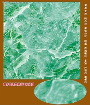 翡翠綠玉石紋理（通道分層）