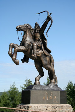 成吉思汗 雕像