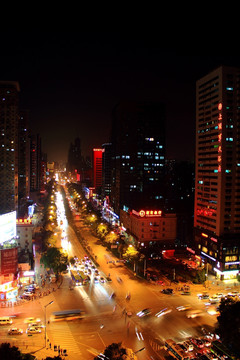 长沙 韶山北路夜景