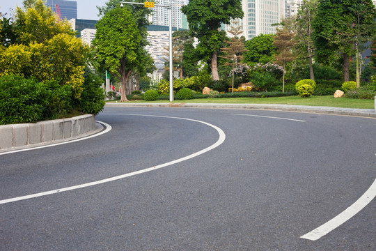 道路转弯