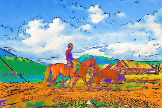 抽象畫