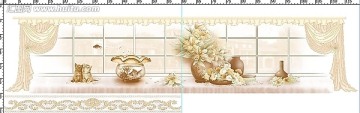 陶瓷腰線畫片配版（窗臺）