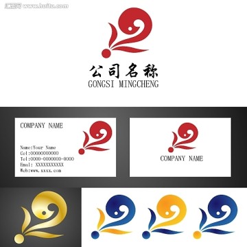 问号图形logo标志