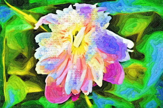 花卉 油畫