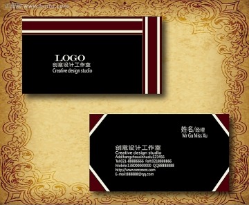 黑色創(chuàng)意名片