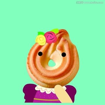卡通餅公仔 餅干包裝素材