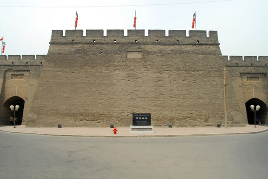 中国 西安 城墙 古建筑
