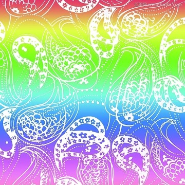 花紋彩色圖案設(shè)計(jì)