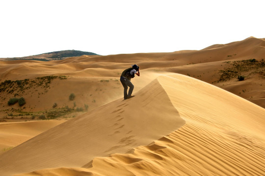 沙漠里的摄影师
