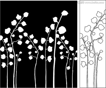 屏风移门雕刻花纹