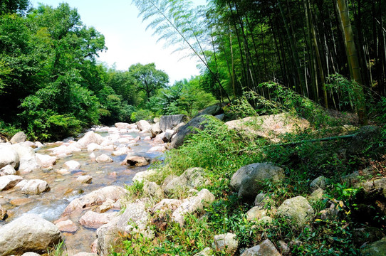 峡谷溪流