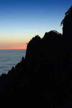 黄山云海日落