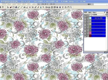 制版分色 花型设计（图层分色）