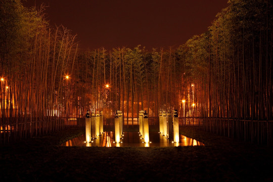 园林景观夜景