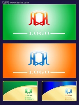 LOGO设计H字母 建筑