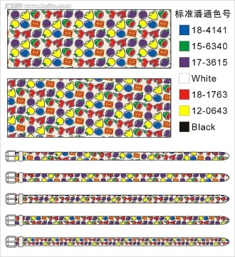 水果票夹皮带设计