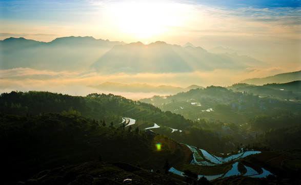 茗岙日出