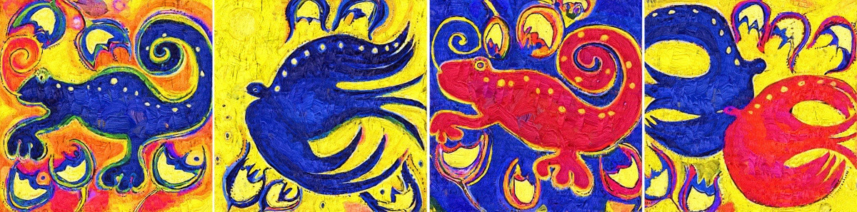 裝飾畫 無(wú)框畫 油畫 圖騰