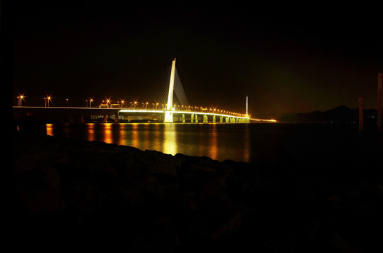 深圳湾大桥夜景
