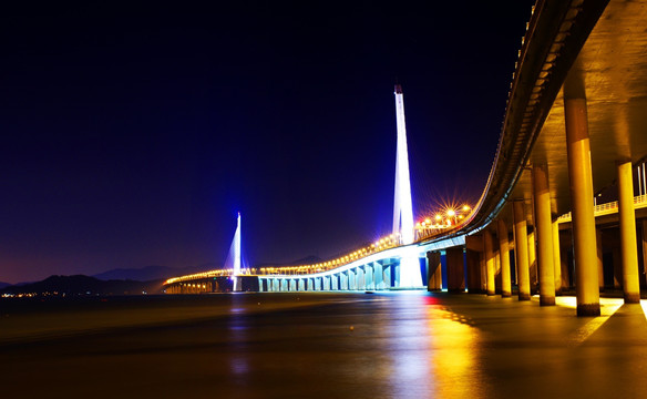 深圳湾大桥夜景