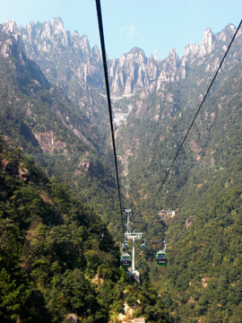 三清山 高山索道缆车