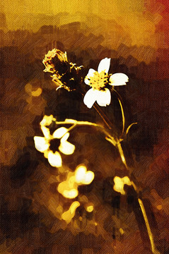 油畫花卉