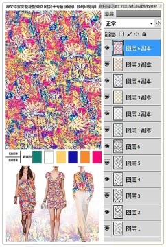 服裝面料印花圖