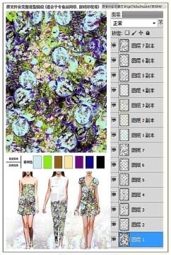 服裝面料印花圖