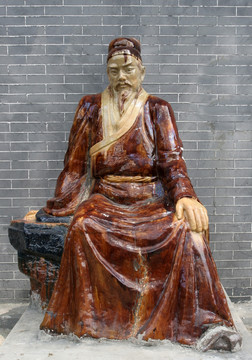 唐代文化名人雕像 王维