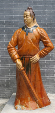 唐代文化名人雕像 王之涣