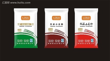 面粉包裝矢量
