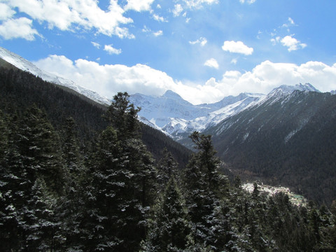 黄龙雪山风光