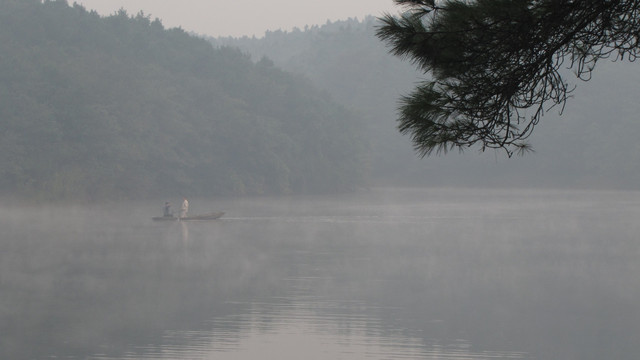 青松烟波渔歌远