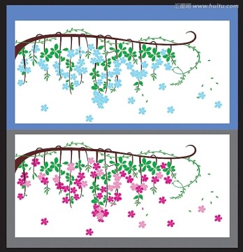 无框画 花