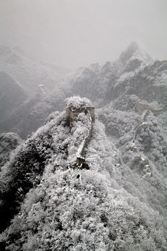 箭扣 雪景