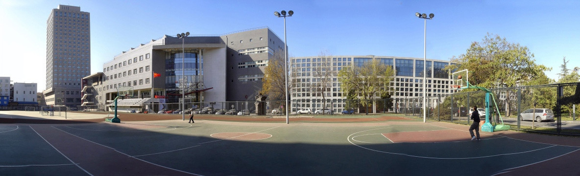 北京电影学院篮球场180度全景