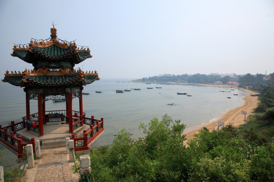 北戴河鴿子窩公園 浴日亭