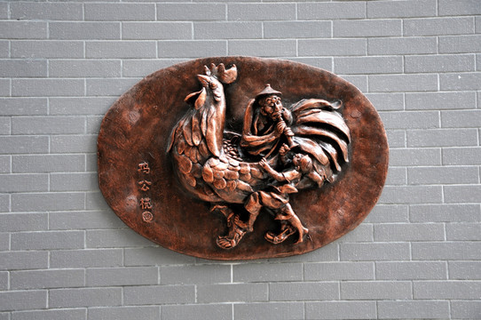 岭南风情雕塑系列  鸡公榄