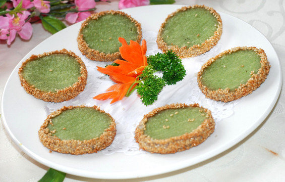 绿茶香酥饼