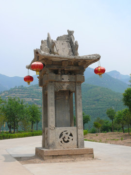 山西乡宁云丘山寺庙碑亭